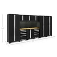thumbnail image 3 of NewAge Products Bold Series Black 10 Piece Cabinet Set, Heavy Duty 24-Gauge Steel Garage Storage System, Slatwall / LED Lights Included, 3 of 5