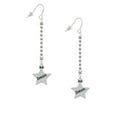 thumbnail image 2 of Delight Jewelry Silvertone Dream Star - Silver-tone Long Sparkle Dangle French Earrings, 2 of 4