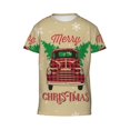 thumbnail image 4 of Wukai Christmas Vintage Red Truck Youth Unisex Short Sleeve T-Shirt for Boys, Girls, Teens, and Kids-X-Small, 4 of 7