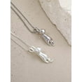 thumbnail image 4 of Sterling Silver Cat Necklaces for Women Cat Jewelry for Women Cat Accessories for Women Cat Mom Lover Lady Themed Gifts Cute Silver Kitten Jewelry Birthday Gifts for Women, 4 of 5