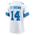 thumbnail image 3 of Men's Nike Amon-Ra St. Brown White Detroit Lions Game Jersey, 3 of 3