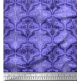 thumbnail image 1 of Soimoi Georgette Viscose Fabric Filigree Damask Fabric Prints By Yard 42 Inch Wide, 1 of 1