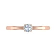 thumbnail image 3 of 1/5 Carat 4-Prong Set Diamond Solitaire Engagement Ring Band in 10K Rose Gold - IGI Certified (Ring Size 9), 3 of 7