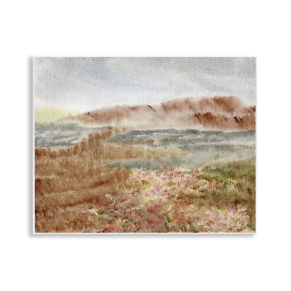 Stupell Industries Vast Earthy Desert View Landscape & Nature Painting Unframed Art Print Wall Art, 14 x 11