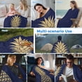 thumbnail image 5 of Pineapple Cooling Blanket,Lightweight Breathable Summer Throw Blanket with Double Sided Cold Effect,Gold Yellow Navy Blue Tropical Fruit Summer Picnic Blankets Bed Sheet for Hot Sleepers 30"x40", 5 of 8