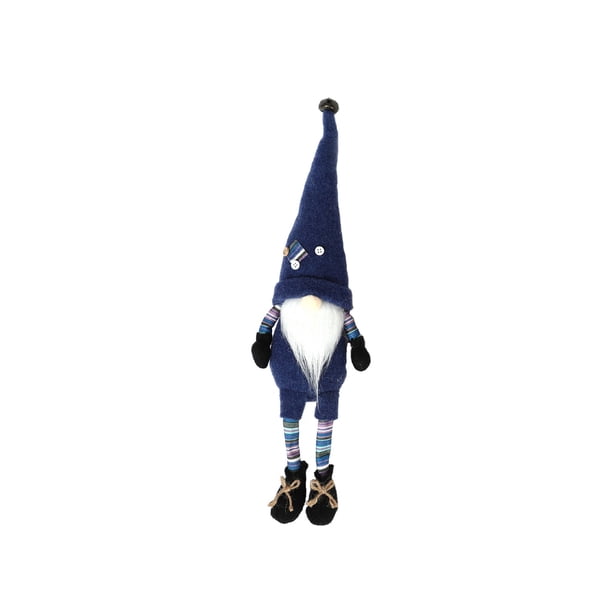 XWSHYW Decoraciones para El Hogar Adornos Navideños de Muñeco Rudolph con Patas Colgantes Adornos Navideños de Muñeco Sin Rostro para Ventana