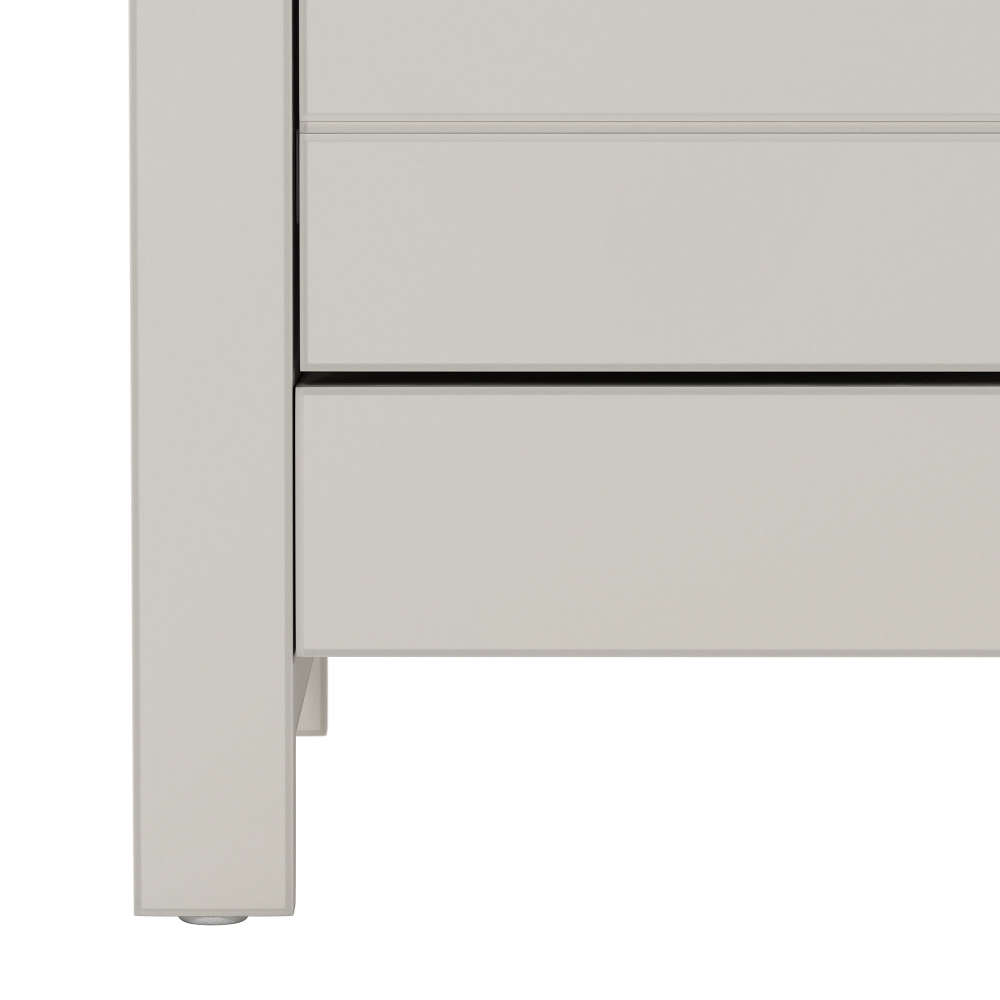 Lancaster Wood 6 Drawer Dresser, Ivory, by Hillsdale Living Essentials