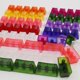 thumbnail image 3 of R4 1U transparente Tratamiento mate Buena resistencia a la fatiga Maquinaria Keycap 100 teclas rosa jinwen Teclas transparentes, 3 of 8