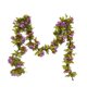 thumbnail image 1 of Guirnalda de rosas artificiales con follaje, guía para colgar, flores de plástico, decoración para techo suspendido, color morado, 1 of 5