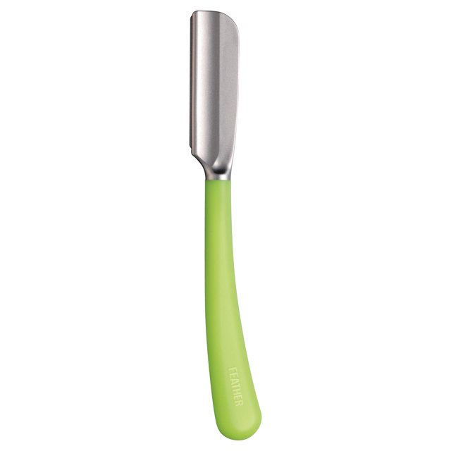 Maquinilla de afeitar recta Feather Artist Club Lime SS
