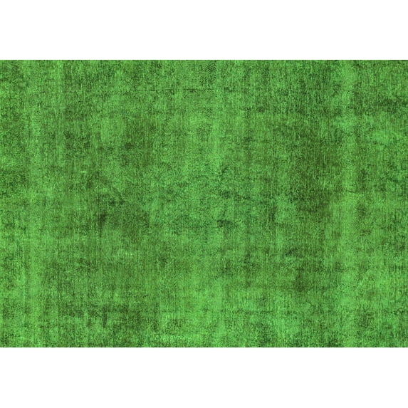 Ahgly Company Indoor Rectangle Abstract Green Modern Area Rugs, 4' x 6'