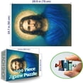 thumbnail image 3 of SXFVHN 1000-Piece Adult Wood Jigsaw Puzzle, Divine Blue Robe Portrait Design – Intellectual Challenge, High-Difficulty, Relaxing Family Activity, Home Decoration, Eco-Friendly, 29.5x19.7in, 3 of 6