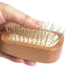 thumbnail image 2 of Cepillo de madera natural para el cabello, cepillo para masajear el cuero cabelludo y desenredar el cabello, 2 of 5