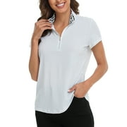 Lrd Womens Short Sleeve Golf Polo Shirts Upf 30 Polka Desertcart