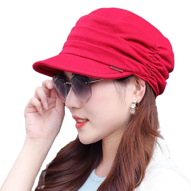 Gorra de moda con visera para mujer, ideal para uso diario, cómoda y suave.