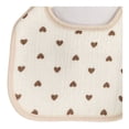 thumbnail image 3 of Babero Prichos Corazones Beige 21.5 x 24 cm, 3 of 4