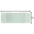 thumbnail image 2 of Aqua Microwave Oven Cover, Retro Circles Inner Dots 60s 70s Inspired Horizontal Art, Water Resistant Organizer with Pockets for Kitchen, 36" x 12", Pale Blue Seafoam, by Ambesonne, 2 of 4