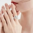 thumbnail image 1 of WIFKLSIIPG Bague Mains Diamant Amour Gravé Ouverture Réglable Bague Cadeau Réchauffant Mode Simple Polyvalent Bague Tempérament, 1 of 5