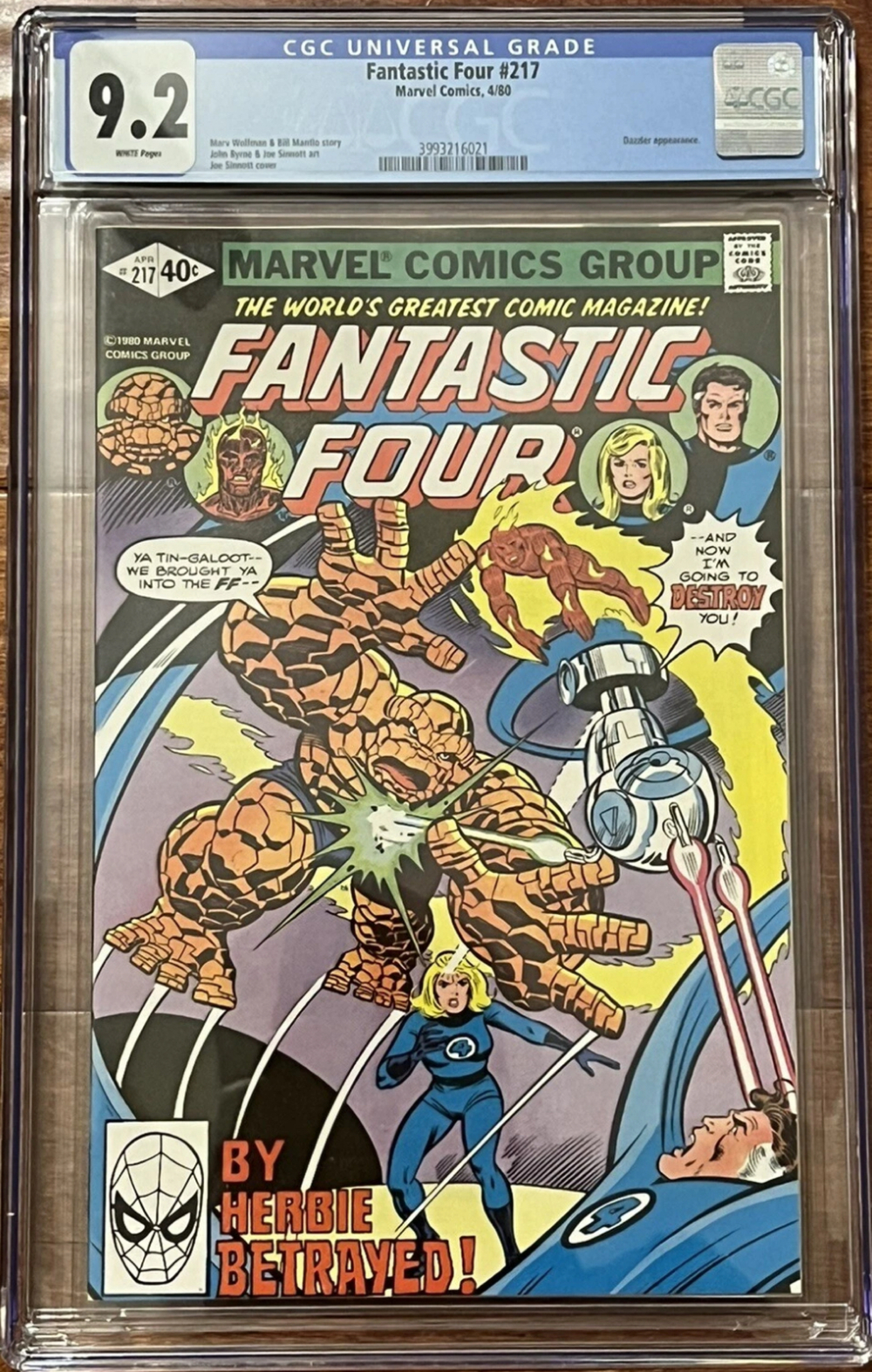 Cover of Fantastic Four #217