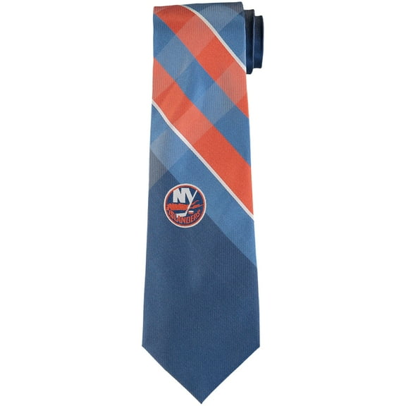 Men's New York Islanders Woven Poly Grid Tie