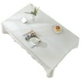 thumbnail image 1 of Nappes Extérieures Antipoussière à Franges, Nappes en Lin de Coton Sans Plis pour Fêtes, buffets, 1 of 5
