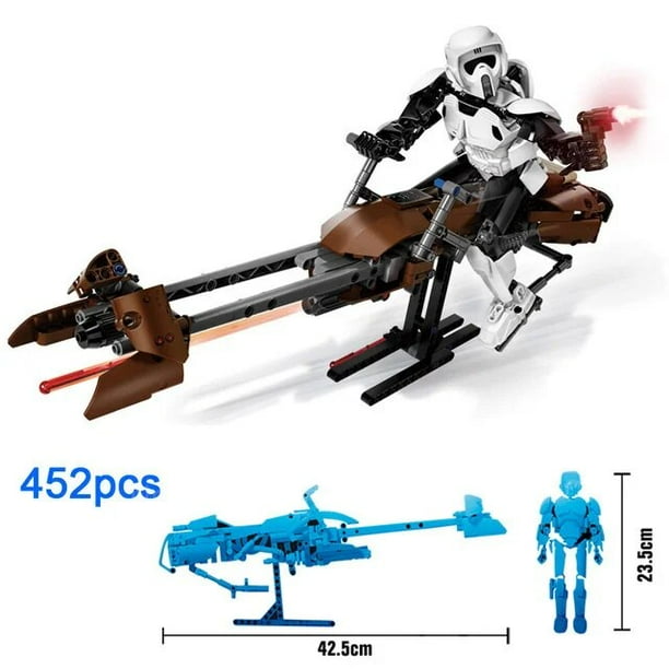 Star Wars 452 Uds figura batalla General Grievous con sables de luz modelo mandaloriano bloque de construcción para construir Luke Darth Vader juguete