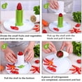 thumbnail image 5 of Cortador de pepinos, cortador de fresas, cortador de uvas, cortador de zanahorias, cortador de patatas, herramientas de cocina creativas, cortador multifunción de frutas y verduras, Fr, 5 of 5
