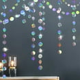 thumbnail image 1 of Guirnaldas circulares iridiscentes de Cheerland para decoración de fiesta, 1 of 6