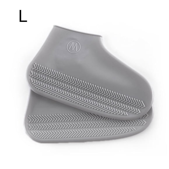 Bewildely Cubierta de zapatos Protector de zapatos impermeable de silicona Cubrezapatos antideslizantes resistentes al desgaste, gris, L Type2 NO2 Bewildely HA005720-15