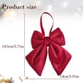 thumbnail image 3 of Red Christmas Bows Outdoor Decorations, Large Christmas Tree Topper Bow, Pre-Tied Velvet Fabric Wreath Bow Hanging Ribbon Bow for Xmas Home Front Door Party Holiday Decor, 3 of 7