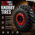thumbnail image 7 of X-Pro Storm 125cc ATV Gas Powered Teen Quad, Automatic D-N-R Transmission with Reverse, 119.6cc 4-Stroke Engine, Remote Kill Switch, LED Headlight, 19/18 Tires (Red/Red), 7 of 7