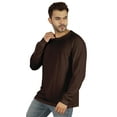 thumbnail image 3 of Inkmeso Men's Cotton Long Sleeve T-shirt Basic Crew Neck Shirt, 3 of 7