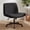 Black Teddy, variant on Orange Factory Criss Cross Chair Wheels Wide Cross Legged Office Desk Vanity Chair Comfy Fabric Armless Adjustable Swivel for Home Computer Task (Beige Wheel, Fabric)