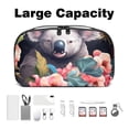 thumbnail image 3 of Koala Waterproof Oxford Cloth Hard Drive Case with Charger Pouch, PC Case, Small Travel Electronic Organizer, and Cord Organizer Travel - 5.9x9.44x3.14 in, 3 of 6