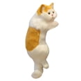 thumbnail image 1 of GUOOL Simulation Cat Statue Realistic Modern Pet Handicrafts Hanging y Animal White Yellow, 1 of 9