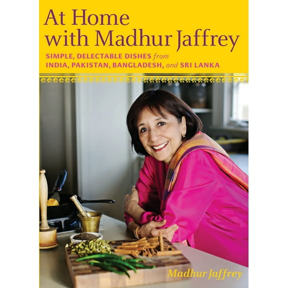 Pre-Owned At Home with Madhur Jaffrey: Simple, Delectable Dishes from India, Pakistan, Bangladesh, and Sri Lanka: A Cookbook (Hardcover) 0307268241 9780307268242