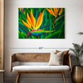 thumbnail image 3 of Elephant Stock Lush Bird Of Paradise Wall Art - Horizontal Canvas Wall Art - Living Room Wall Decor - Floral And Botanical Canvas - Green And Orange Decor By Daniel Jean-baptiste - 45" x 30", 3 of 8