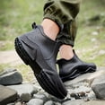 thumbnail image 2 of Men's Trendy Rain Boots, Non-slip Wear-resistant Waterproof Rain Shoes For Outdoor Working Fishing, 2 of 11