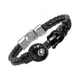 thumbnail image 2 of Qarigey Declaración segura y expresiva con de cuero de cuero para hombres Pulseras para hombres Ropa, zapatos y accesorios Miscelánea TZ-781, 2 of 6
