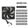CIYISON 12cm 12025 Fan 12V 120x120x25mm Fan DC Brushless Cooling Fan