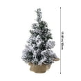 thumbnail image 3 of Small Christmas Tree, Mini Tabletop Pine Tree, Faux Bottle Brush Christmas Tree with Wooden Base, Holiday Decoration for Office, Home, and Desktop, 3 of 6