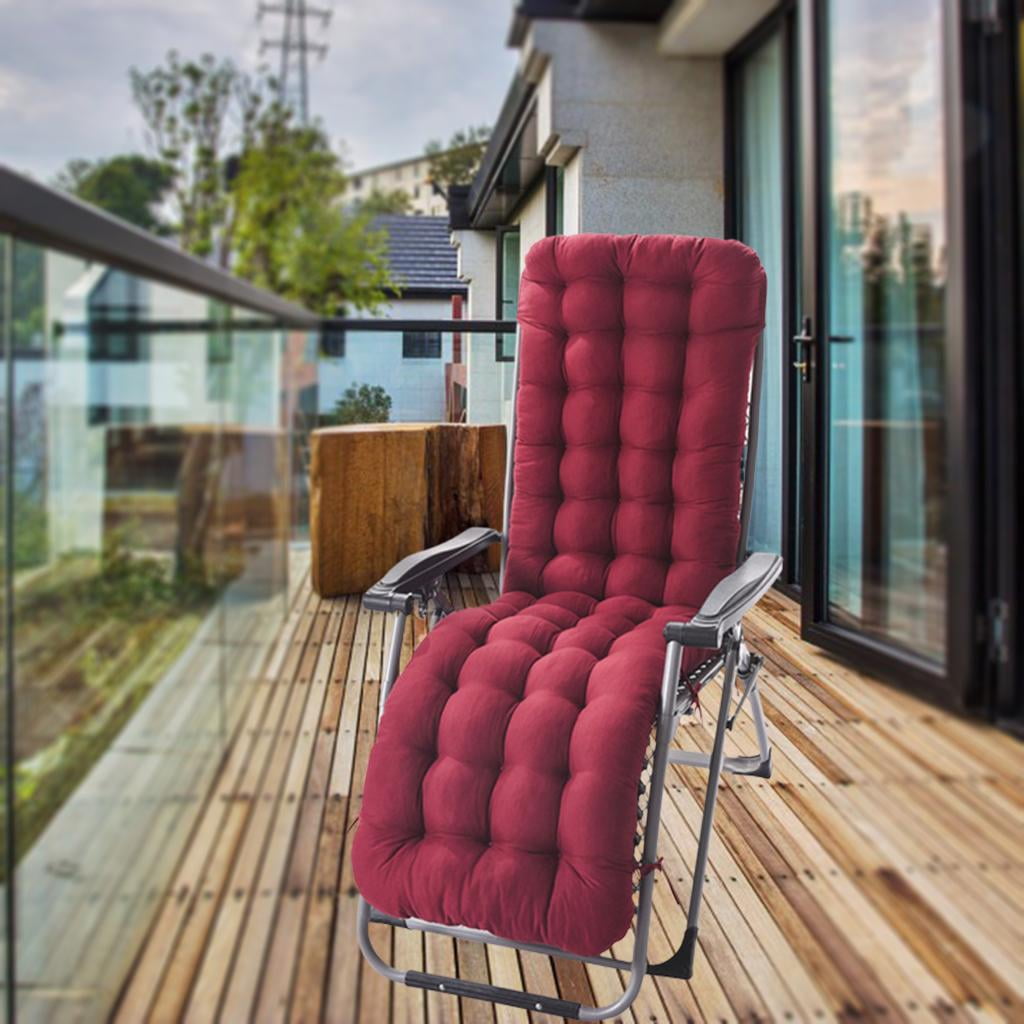 Soft Polyester Garden Double-sided Rocking Deck Chair High Back