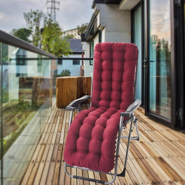 Cojín reclinable Cojín reclinable para tumbona mecedora gruesa Cojín para asiento de playa de color sólido Cojín para tumbona Cojín para exterior Inte Baoblaze Cojín reclinable