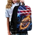 thumbnail image 3 of Uourmeti Blue Lightning Bolt Print Large Capacity Backpack for Outdoor School, Multiple Pockets Stylish Everyday Backpack Lightweight School Backpack, 3 of 6