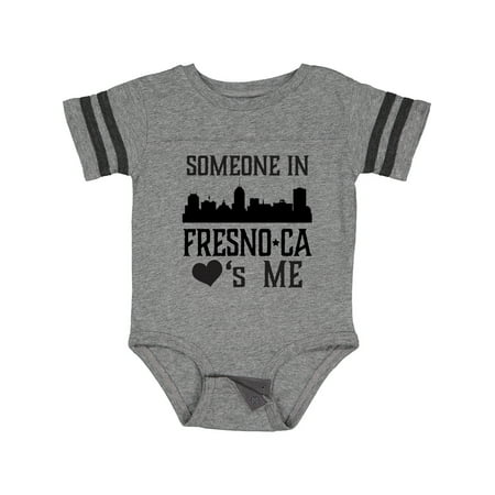 

Inktastic Fresno California Someone Loves Me Skyline Gift Baby Boy or Baby Girl Bodysuit