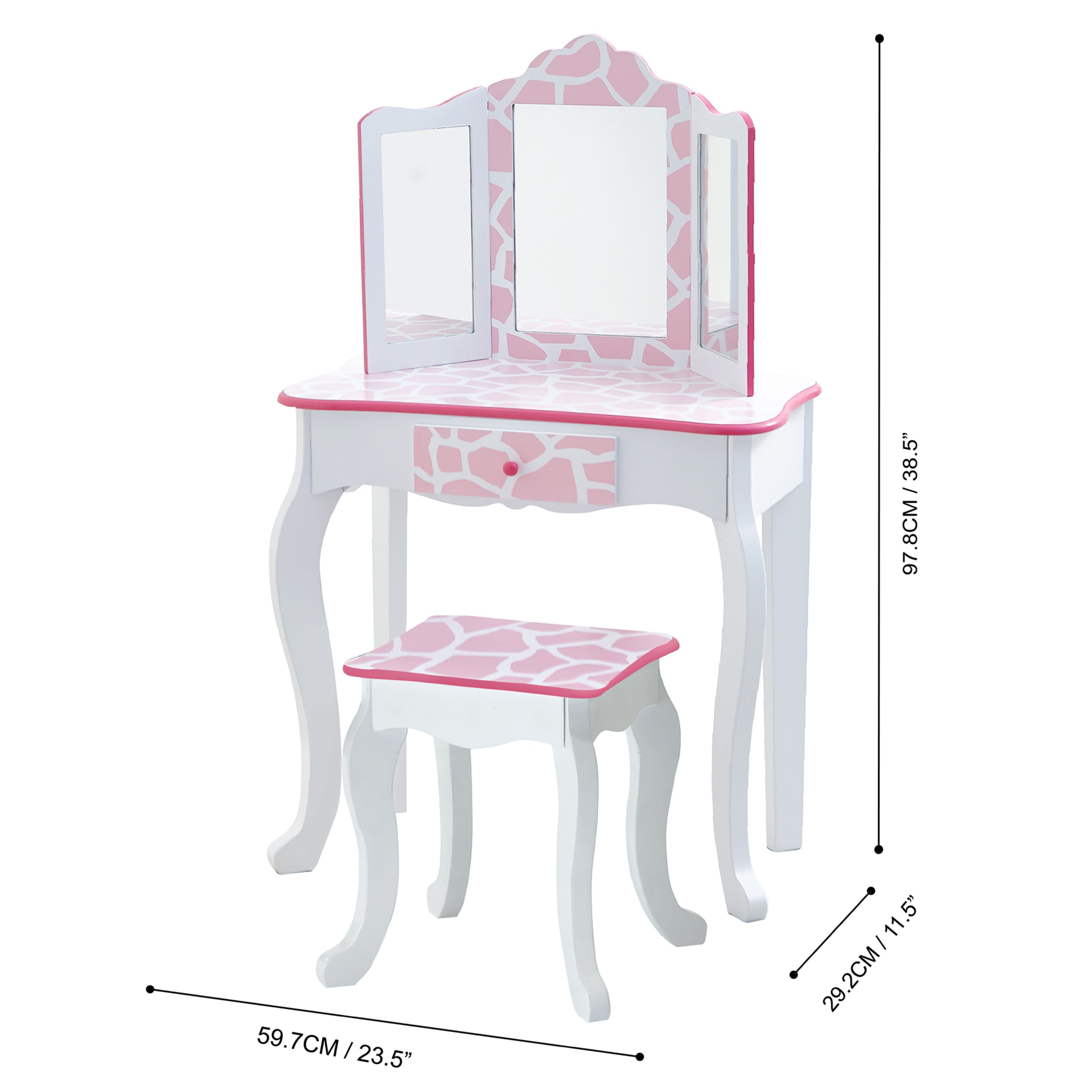 Gisele vanity set with mirror deals