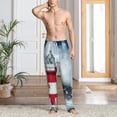 thumbnail image 2 of Kdxio Circular Lighthouse Pattern Men's Pajama Pants, Elastic Waist with Drawstring and Pockets, Comfortable Loungewear-Small, 2 of 6