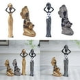 thumbnail image 2 of AOOOWER African Sculpture Women Tribal Lady Figurine Statue Decor Collectible Art Piece, 2 of 16