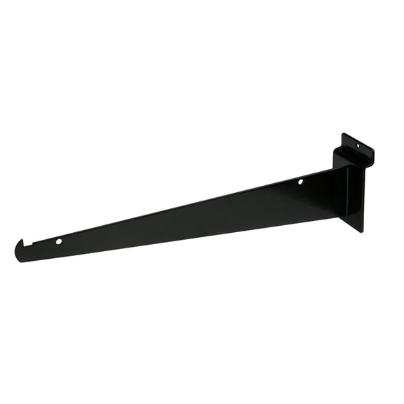 Econoco Knife Shelf Bracket for Slat Wall, 12", Black (Pack of 48)