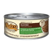 Nutro Adult Cat Sliced Turkey And Salmon Entree In Savory Sauce Canned Cat Food (Pack Of 24)
